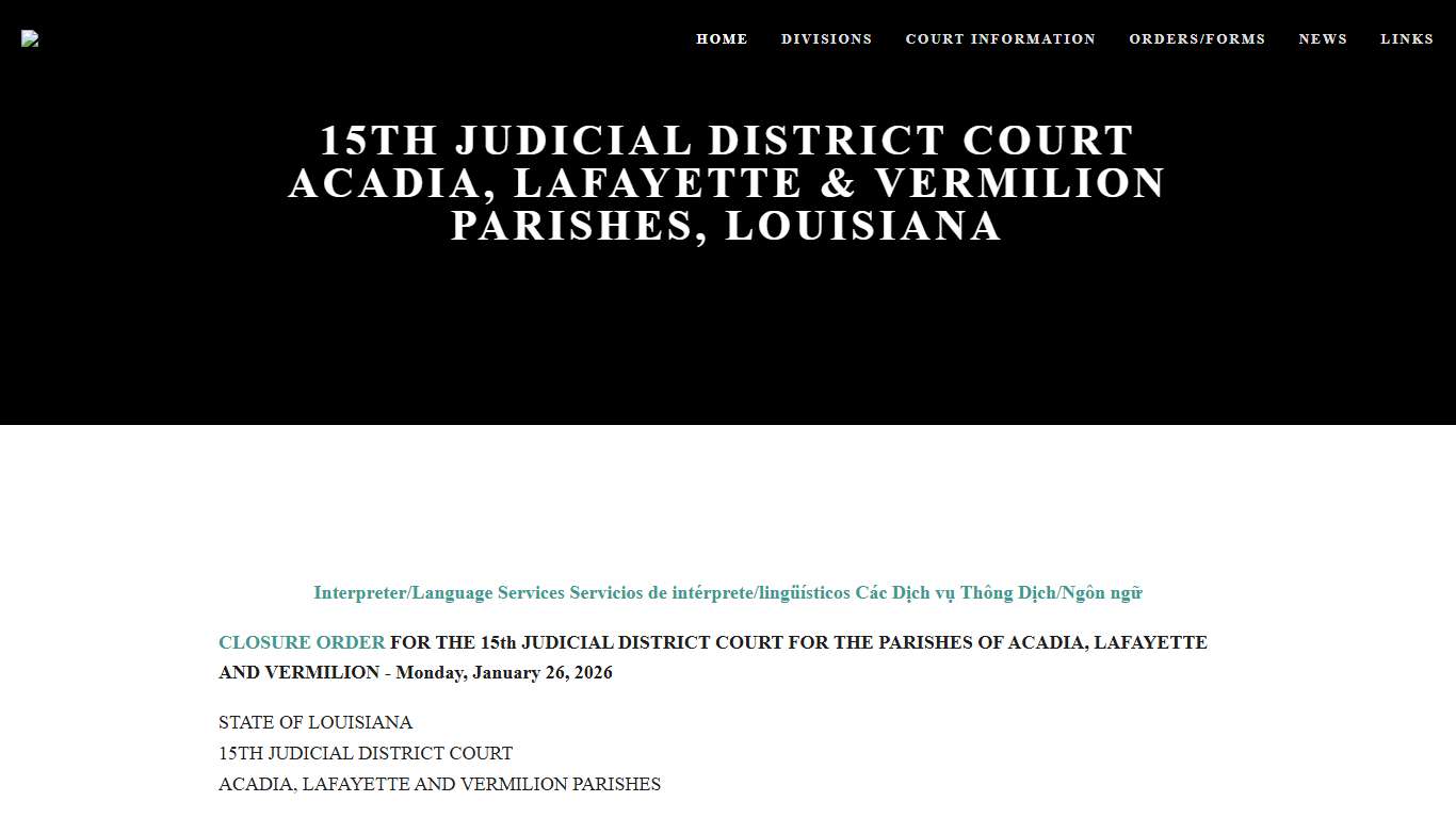15th Judicial District Court Online Court